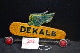 DeKalb License Plate Topper w/Red Reflectors; 8