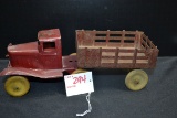 Wyandotte? Pressed Steel Toy Truck and Trailer; 10