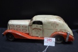 Marx Toys Friction-Power Ambulance Pressed Metal Car; 14