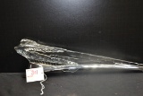 1946-48 DeSoto Flying Woman Clear Lucite Hood Ornament; 17