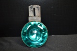 Blue Glass License Plate Reflector; 6
