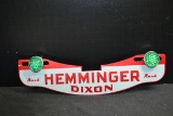 Newer Nash Hemminger Dixon License Plate Topper w/Green Jeweled Reflectors