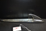 1941 Oldsmobile Shark Fin Hood Ornament w/Clear Plastic Insert