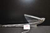 1939 Chevrolet High Wing Hood Ornament w/Clear Plastic Insert; Small area of pitting.
