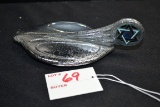 1931 Dodge Brothers Enameled Star Radiator Cap/Hood Ornament; Pitted