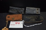 Group of 4 Chevrolet Leather Key Holders