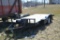 Fastline Challenger Trailer, 18', Winch, Tilt Bed, Dual Axle, Fenders, Lights, Good Wood Floor, Tool
