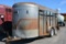 2003 Bonanza 6'x16' Bumper Hitch Livestock Trailer, Good Tires and Floor, 2