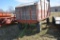 Heider Silage Wagon, On JD Running Gear, With Hoist, Auto Back Door