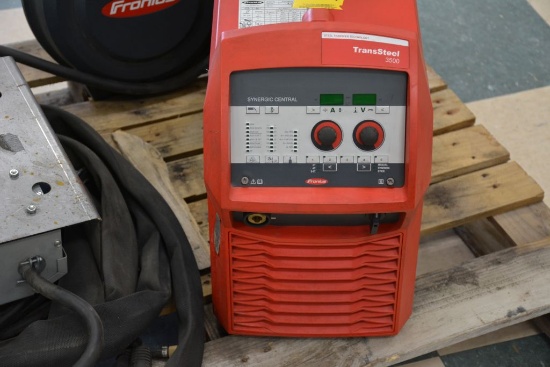 Fronius Transteel 3500 Welder w/Fronius VR 5000 Feeder Equipped with 3-Phase Converter
