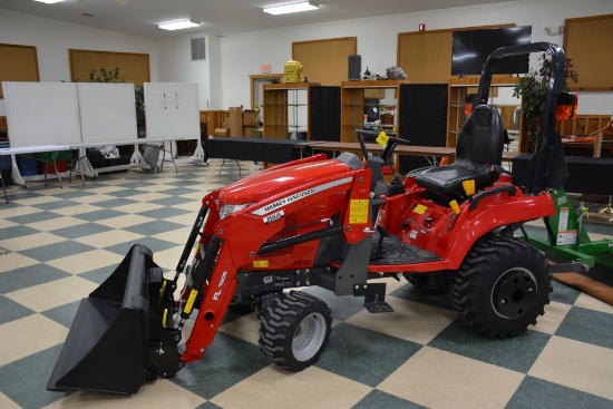 2022 Massey Ferguson GC1723E, 23hp, Shows 22 Hours, Front End Loader