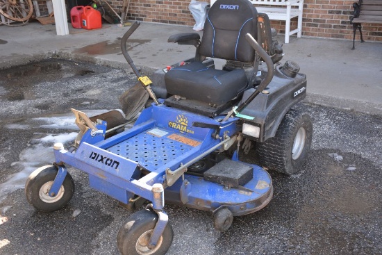 Dixon Ram Zero Turn Mower, 50" Deck, 1 Owner, Hour Meter Doesn’t Work, Has Had Regular Service