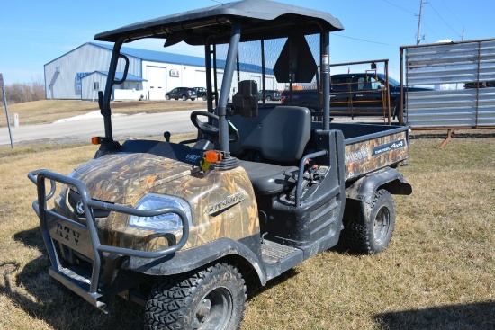 Kubota RTV 900 XT Diesel Engine Side x Side, 4x4, Shows 106 Hours, Hydraulic Tilt Box, Like New, Pow