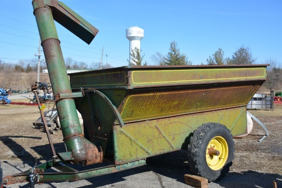 Grain-O-Vator Auger Wagon, Front Auger, Single Axle, 540pto, Good Shape