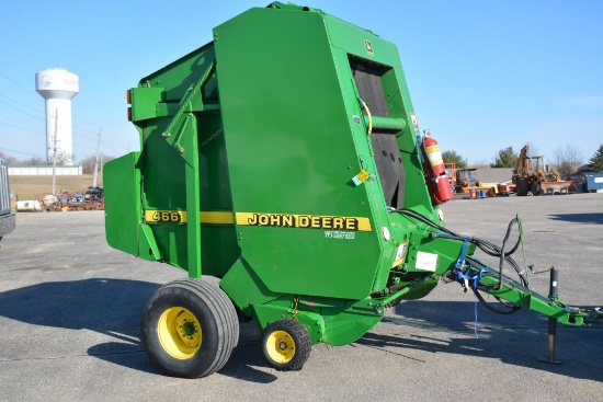 John Deere 466 Baler, 8979 Bales, New and Twine, Mega Wide Pickup With Hydraulics, Monitor, 540pto,