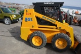 1996 Daewoo 601 Skid Steer, Diesel, 10-16.5 Tires, 2 Nearly New Tires 2 @ 30%, 5' Bucket, Open Stati
