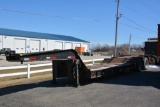 5th Wheel Machinery Trailer, 27' Approx., 4' Dove Tail With Ramps, Wood and Steel Deck, Lights Work,