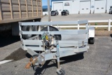 Aluma Aluminum Trailer, 7'x18.5', Solid Bed, Tandem Axle, Ramps, 205 75R14 Tires, New Spare, Lights,