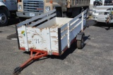 Small Pull Behind Trailer With Wood Sides
