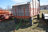 Heider Silage Wagon, On JD Running Gear, With Hoist, Auto Back Door