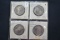 Group of 4 - 1968 Canadian Half Dollars; Gem Unc.