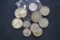 Bag of Coins including 4 Buffalo Nickels (w/Dates), 2 Buffalo Nickels (No Date), 2 Roosevelt Silver