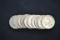 10 - 1948D Franklin Half Dollars; 10xBID