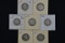 7 - Barber Quarters; Various Dates; 7xBID