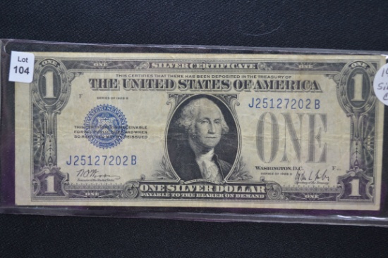 1928-B One Dollar Silver Certificate
