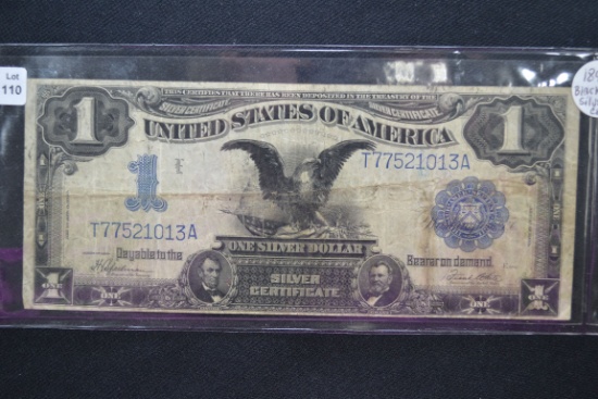 1899 One Dollar Black Eagle Silver Certificate Blanket Note