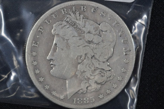 1885-S Morgan Dollar; F