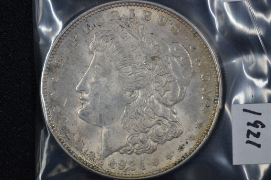 1921 Morgan Dollar; AU