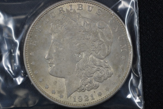 1921 Morgan Dollar; AU