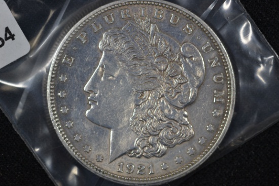 1921-D Morgan Dollar; Unc.
