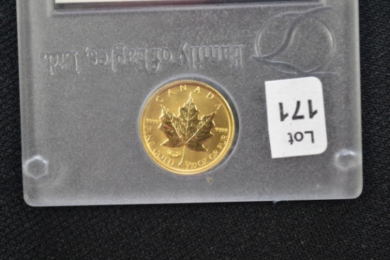 Canadian Gold Maple Leaf 1/10 oz. Coin; .999 Pure Gold
