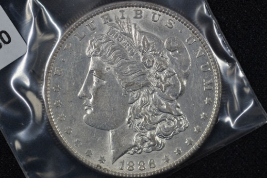 1886 Morgan Dollar; AU
