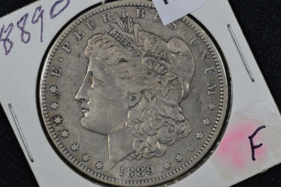 1889-O Morgan Dollar; F