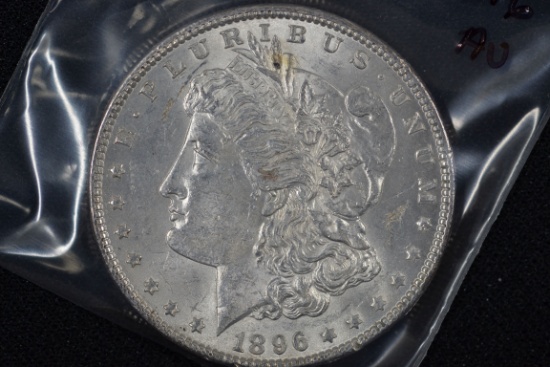 1896 Morgan Dollar; AU