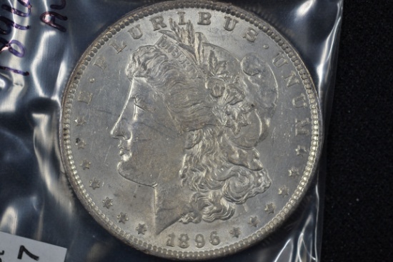 1896 Morgan Dollar; AU