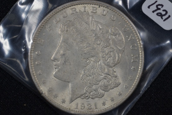 1921 Morgan Dollar; AU