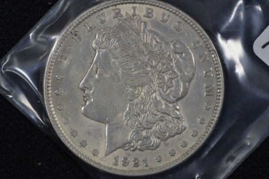 1921 Morgan Dollar; AU