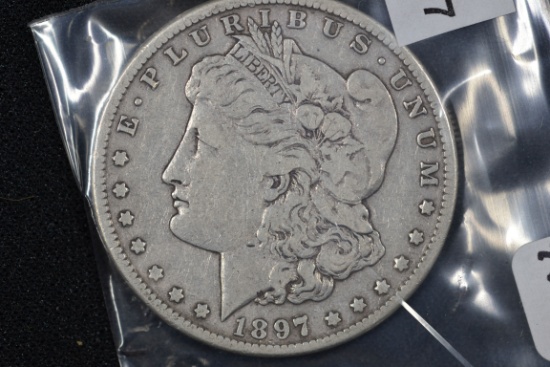 1897-S Morgan Dollar; F
