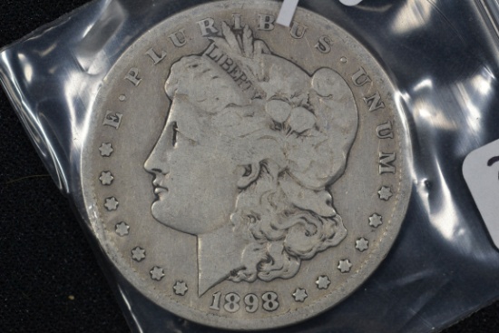 1898-S Morgan Dollar; VG