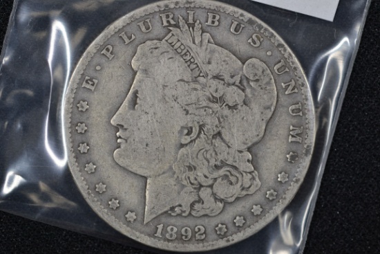 1892-O Morgan Dollar; F