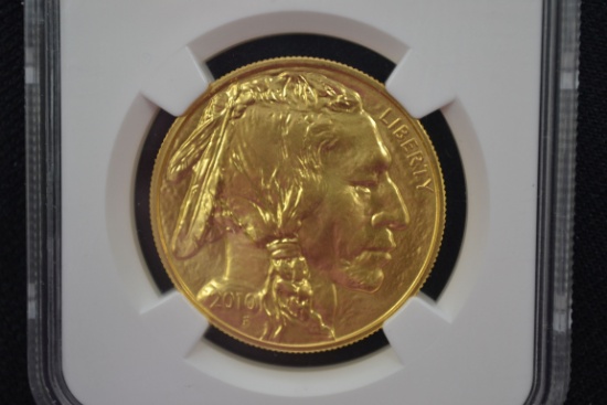 2010 Buffalo Fifty Dollar 1 oz. Gold Coin; MS-70