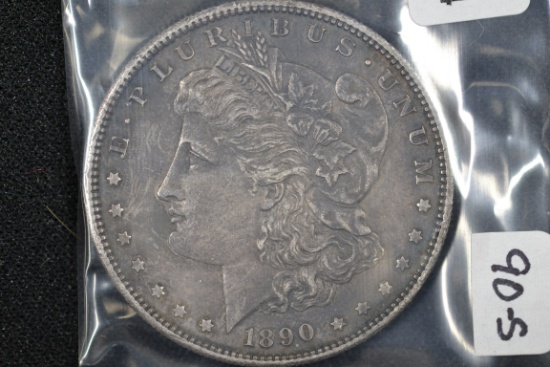 1890-S Morgan Dollar; XF