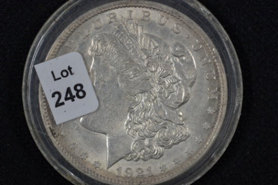1921 Morgan Dollar; AU
