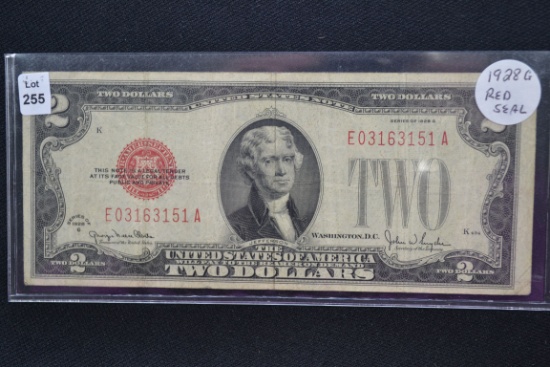 1928-G Two Dollar Red Seal Note