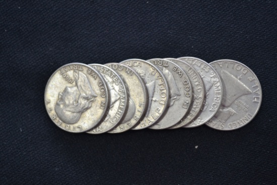 8 - Franklin Half Dollars; 8xBID