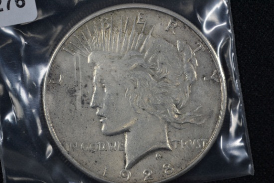 1928-S Peace Dollar; XF